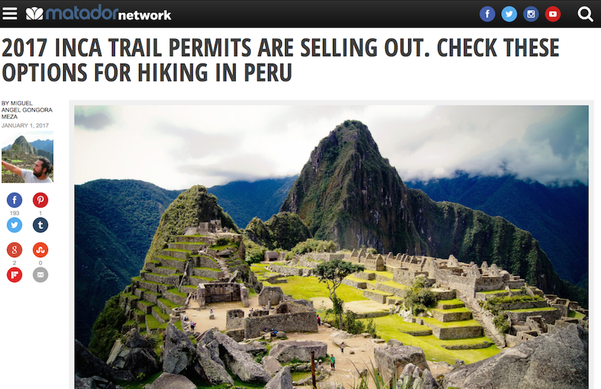 CHOQUEQUIRAO TO MACHU PICCHU TREK
