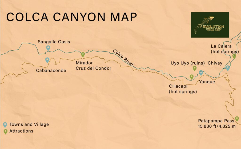 Colca Canyon Map